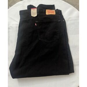 NEW Levis 550 Jeans Mens  Black Denim Relaxed Fit Tapered Leg Casual Pants 60/32